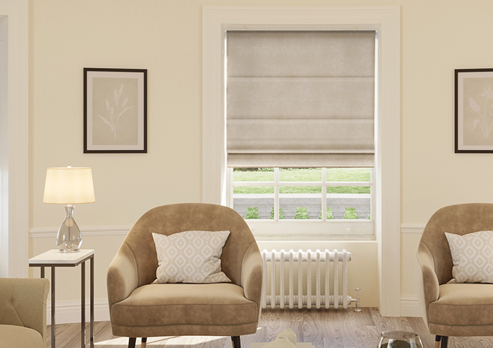 Florence Faux Suede, Light Tan - Roman Blind - Image 3